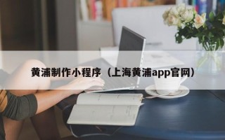 建湖黄浦制作小程序（上海黄浦app官网）