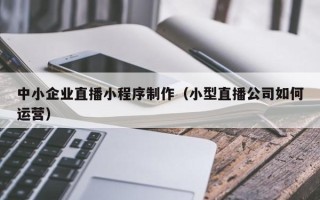 建湖中小企业直播小程序制作（小型直播公司如何运营）